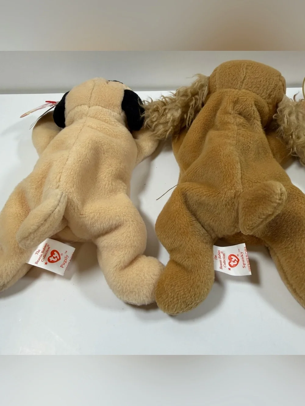 Ty Plush Small Dog Assortment - Tan, Multicolor & Light Brown